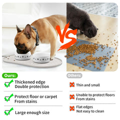 KPWACD alfombrilla fuentes gatos impermeable: apta para bebederos y fuentes para gatos