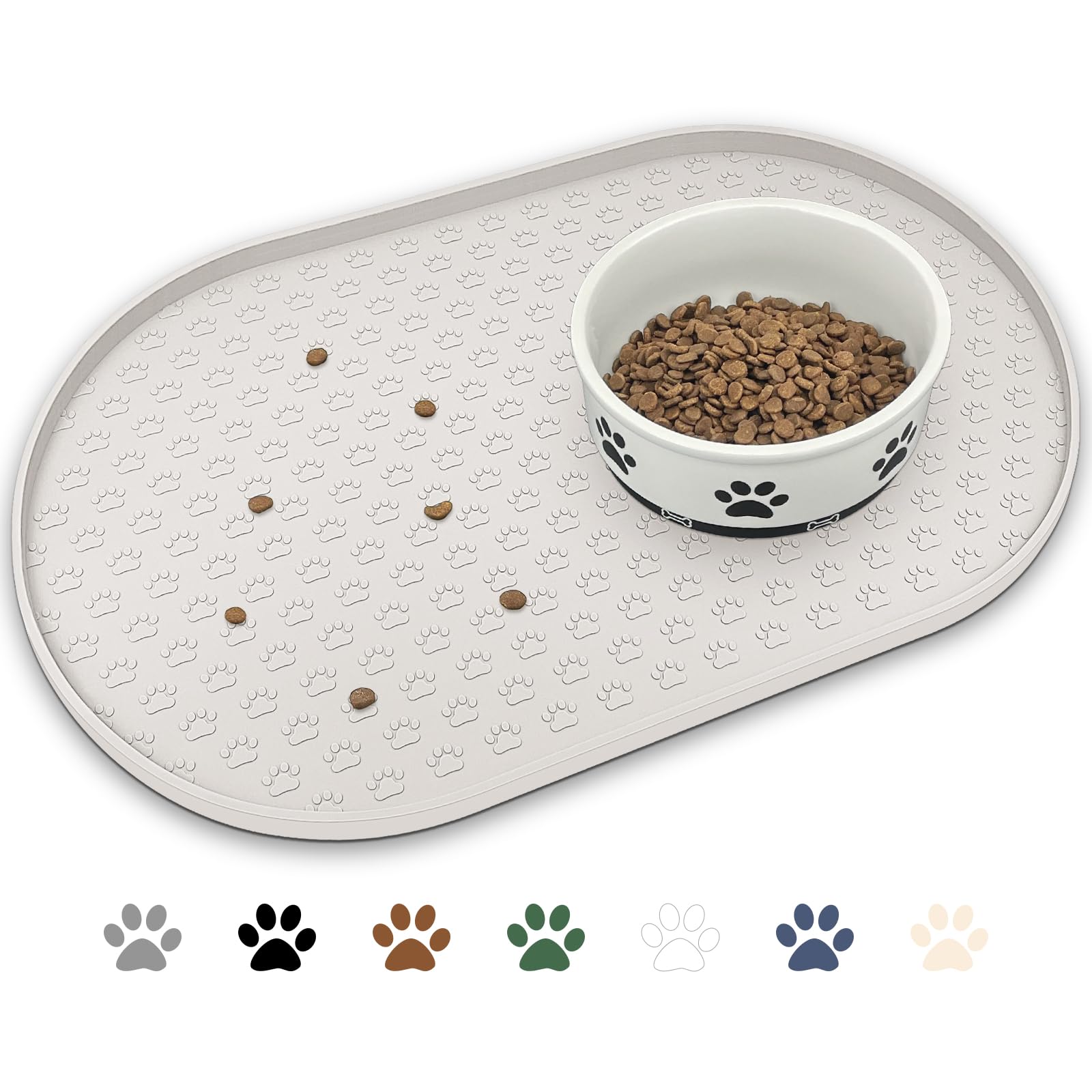 KPWACD almohadilla alimento perro antideslizante: mantiene el bol estable durante la comida