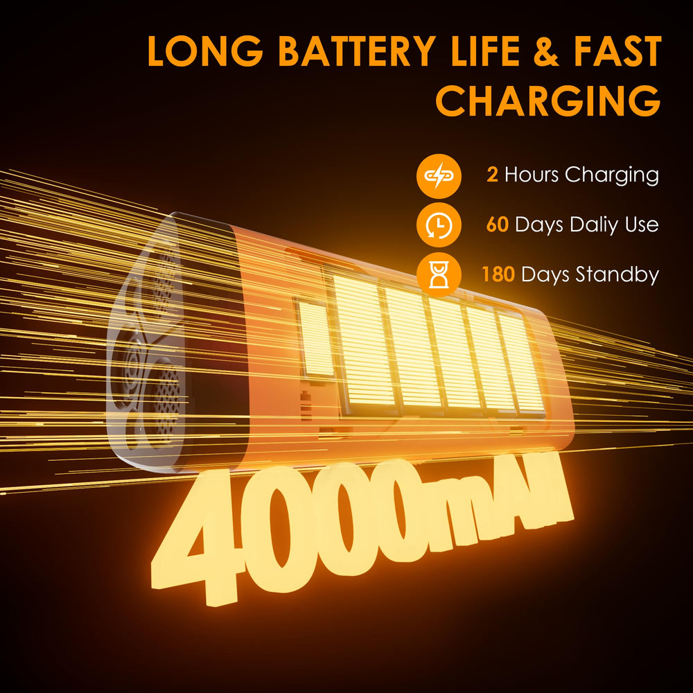 KQMOP Batería 4000mAh, carga rápida y larga autonomía.