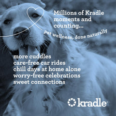 Kradle Calming Chews: porciones por peso para dosificación constante.
