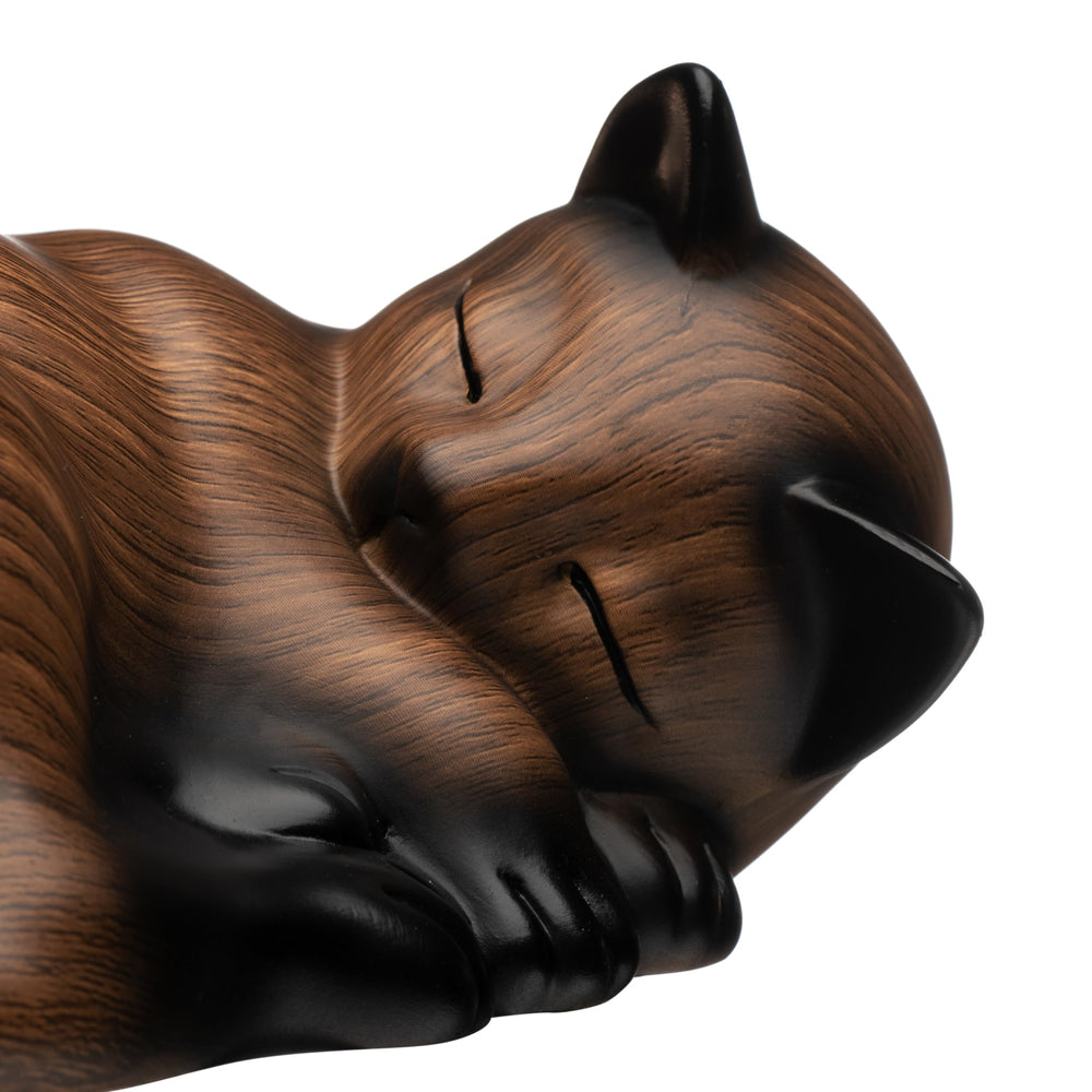 Kriss Art urna para cenizas de mascotas pequeñas, acabado Nogal Negro.