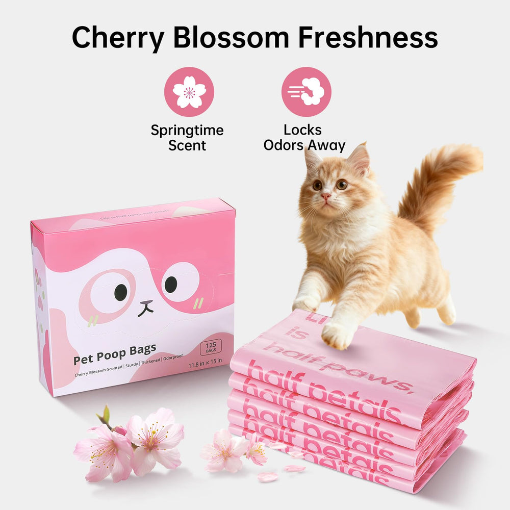 Bolsas excrementos de gato KropBom con base reforzada para durabilidad.