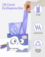 Bolsas de plástico reciclado KropBom, opción sostenible para residuos de gato.