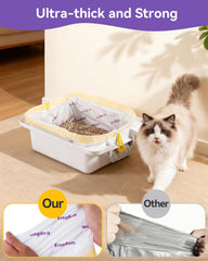 KropBom capacidad-9-10-galones, ideal para hogares con varios gatos.