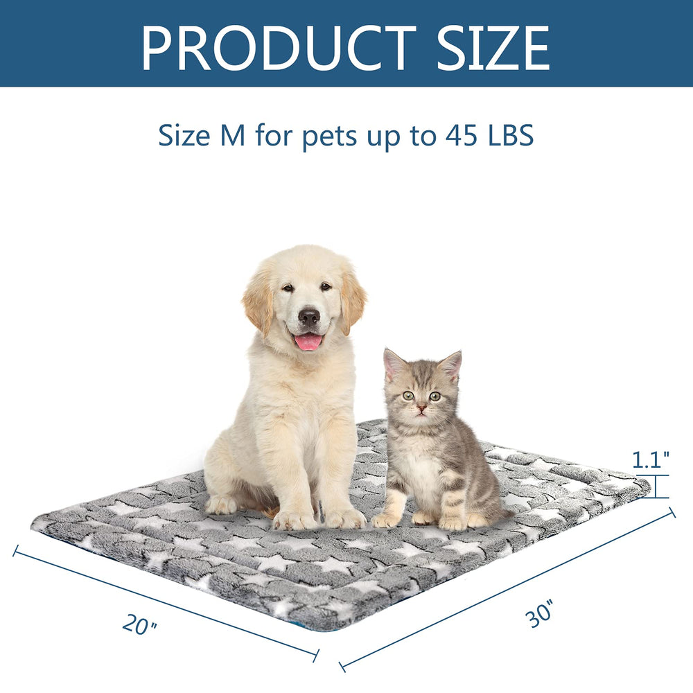 KROSER Fancy Dog Crate Pad lavable a máquina, fácil de limpiar