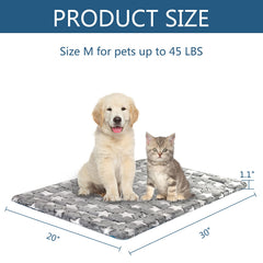 KROSER Fancy Dog Crate Pad lavable a máquina, fácil de limpiar