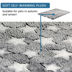 KROSER Fancy Dog Crate Pad reversible cálido, mantiene al perro caliente en días fríos