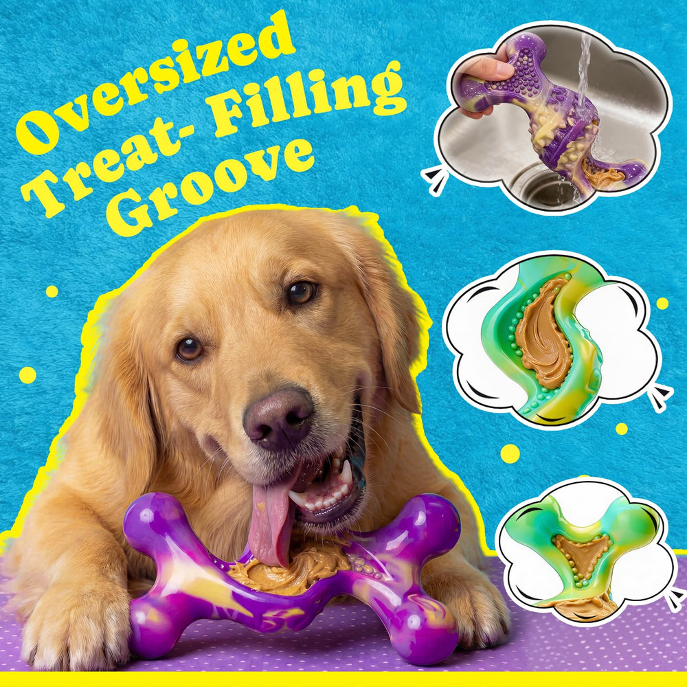 Kseroo: juguete de masticación con material sintético resistente para perros medianos y grandes.
