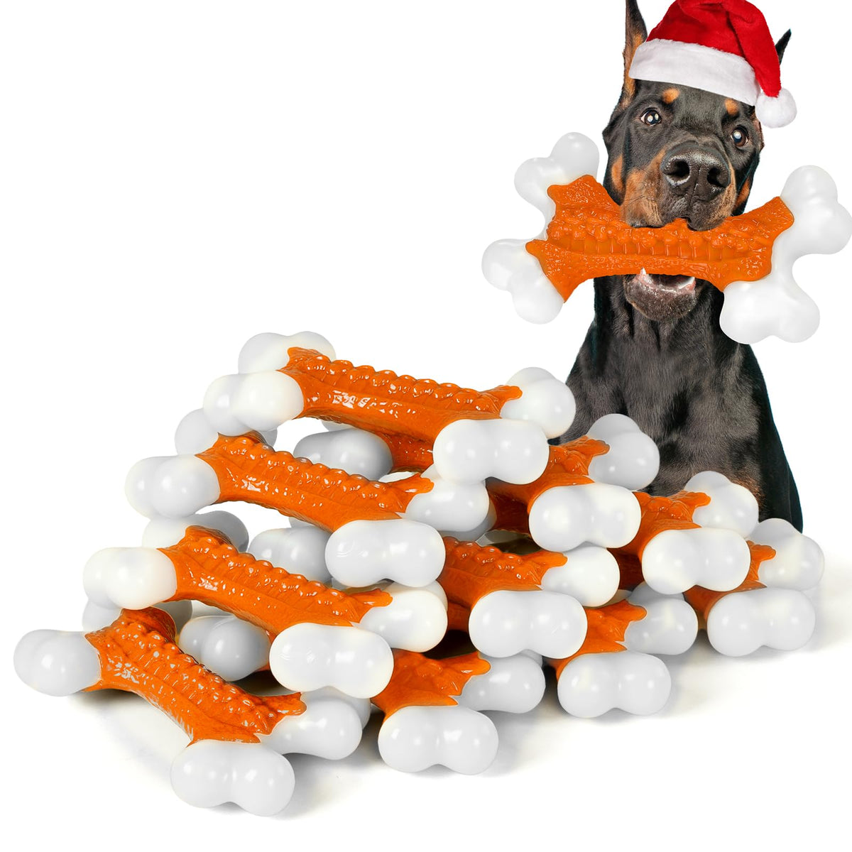 Kseroo pack de 10 juguetes para perros mordedores grandes, duraderos y compartibles