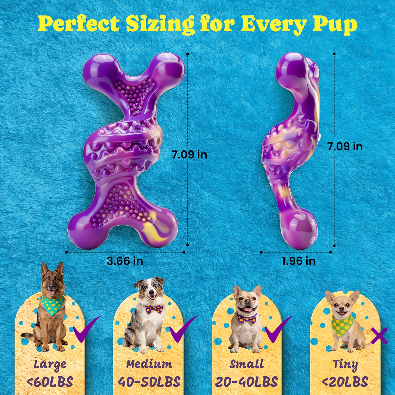 Regalo de Navidad Kseroo para perros; añade alegría festiva a su masticación.