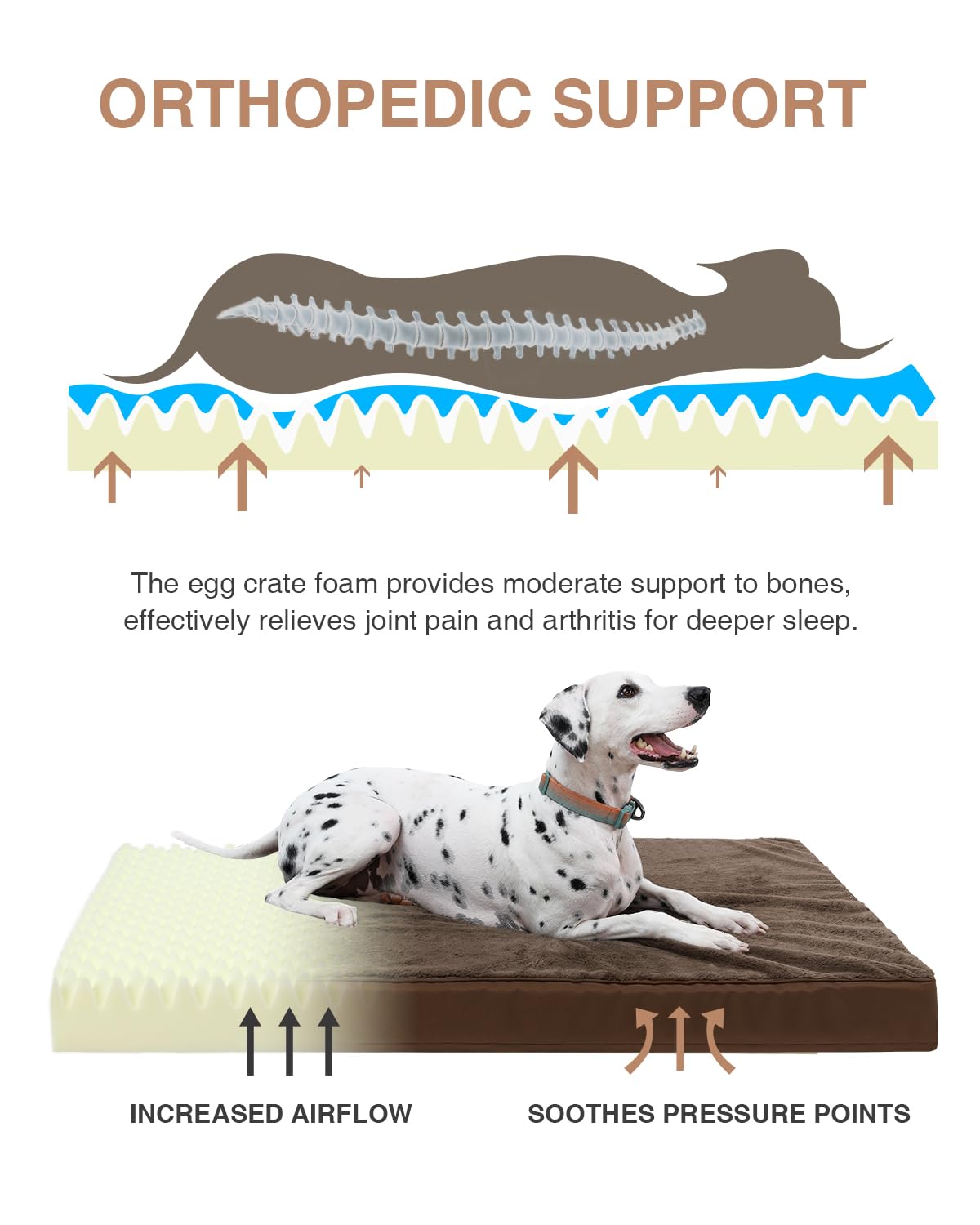 KSIIA cama impermeable con superficie suave mantiene la espuma seca para descanso continuo