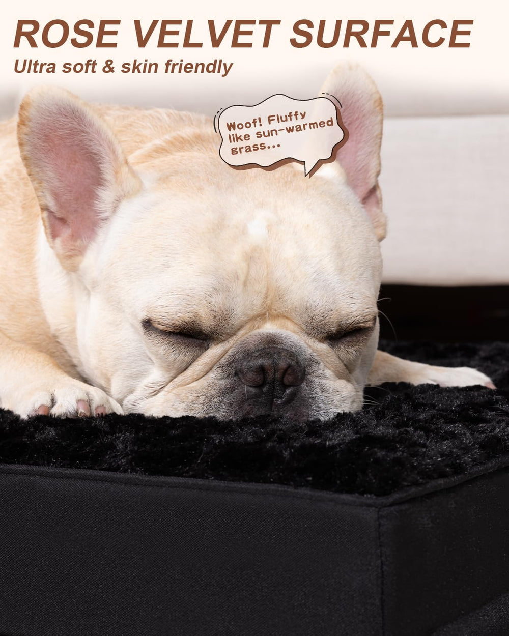 KSIIA cama con funda impermeable, protege la espuma y mantiene seco el interior.