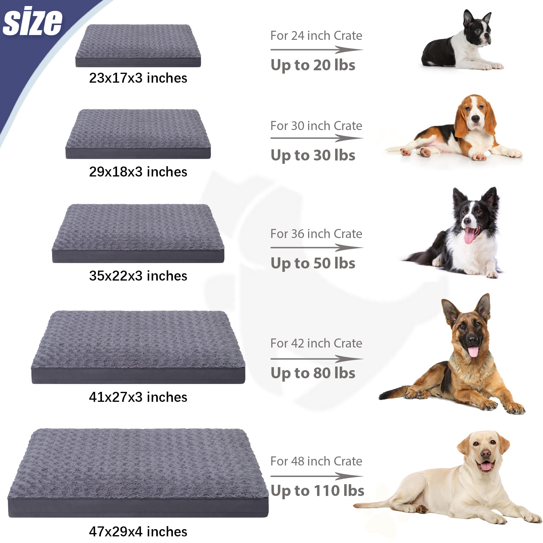 KSIIA cama versátil para uso en casa o viaje, como cama de jaula o cojín.