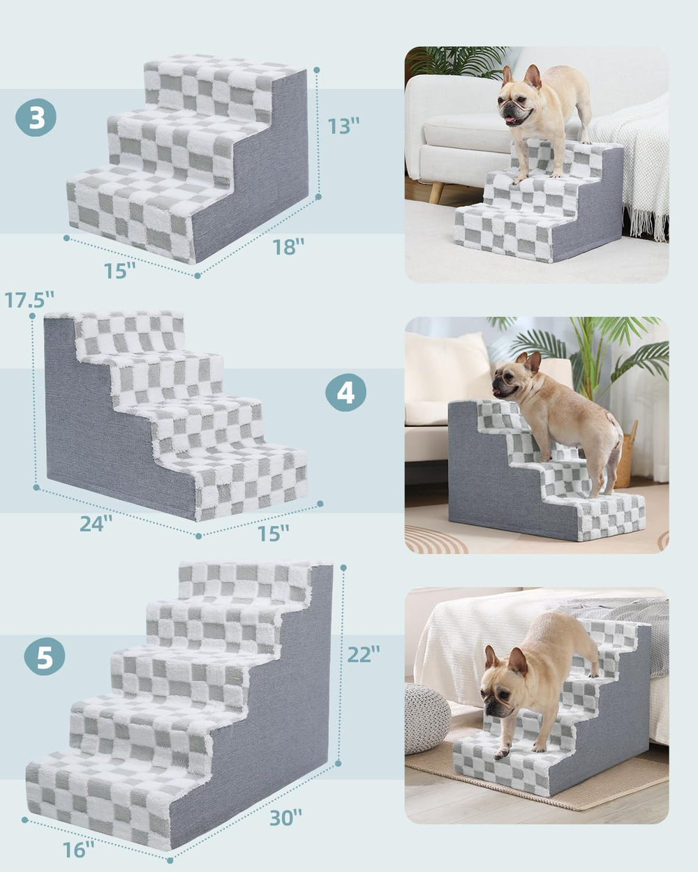 KSIIA Funda lavable, detalle cierre, higiene fácil para las escaleras.