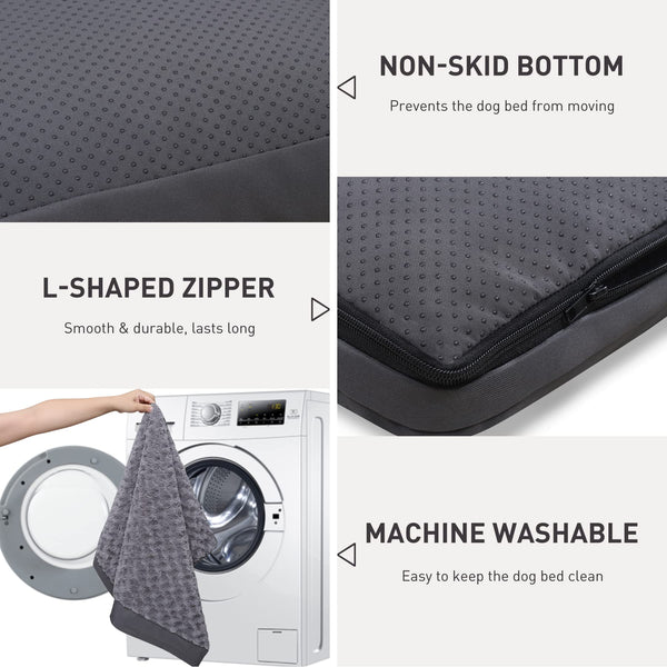 KSIIA cama jaula perro medidas 41x27 gris: ajuste ideal para perros de tamaño medio.