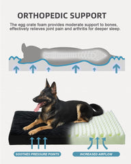KSIIA cama para jaula con doble cara suave y fresca para perro
