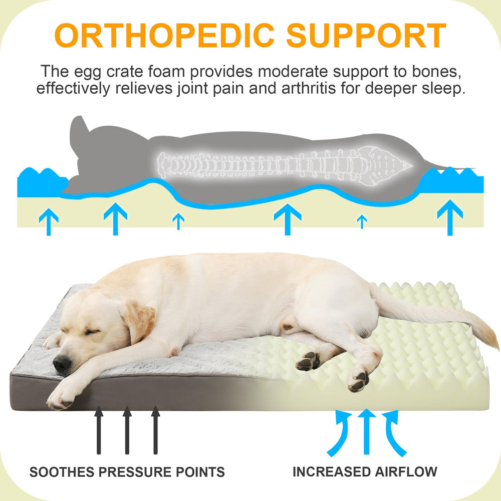 KSIIA cama perro, cobertura desmontable para limpieza rápida