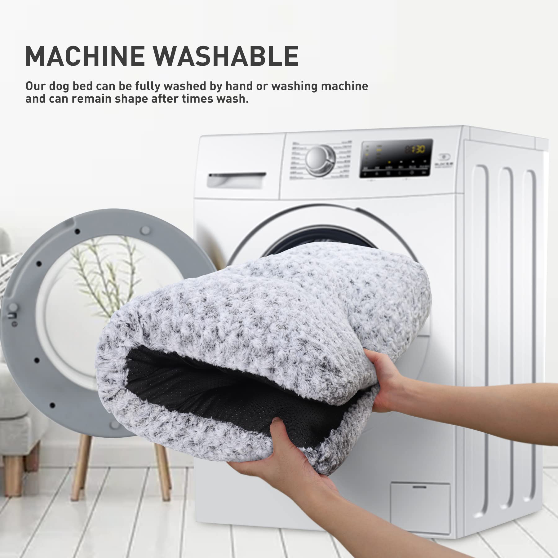 KSIIA cama perro tamaño 47x29, ideal para perros medianos y grandes.