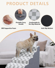 KSIIA Escalones Perro Cubierta Lavable: funda removible para limpieza fácil.