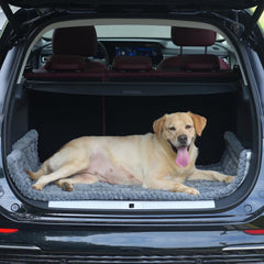 Ksiliup cama auto antideslizante gris: mantiene al perro estable durante el viaje.