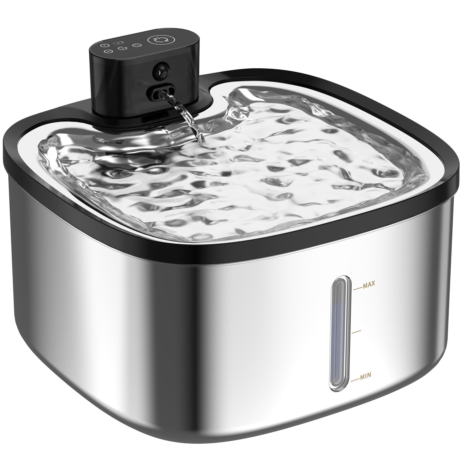 Fuente Ksuefao con tanque de acero inoxidable de 3,5 L para uso diario y limpieza fácil.