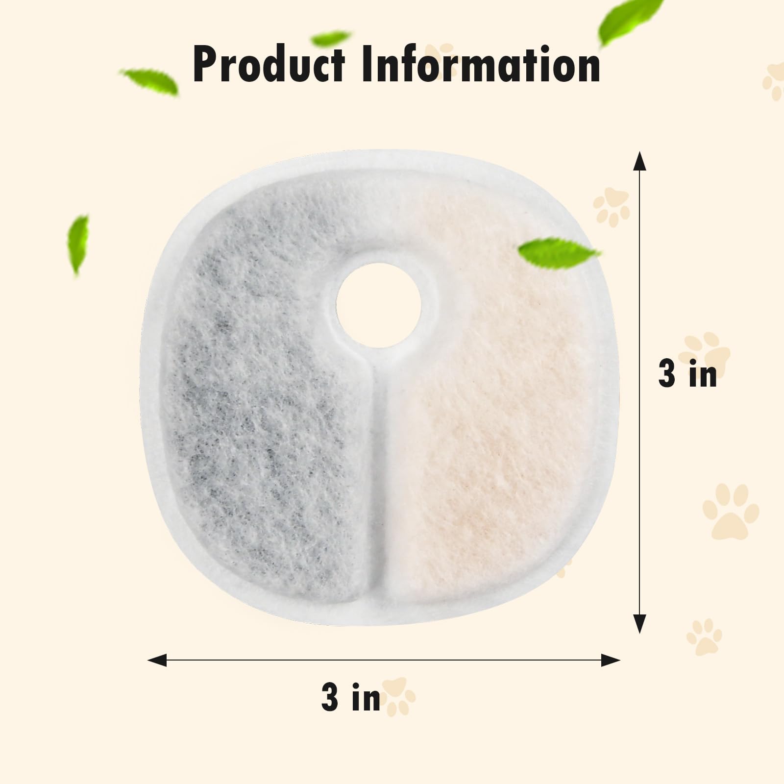 KTNAid paquete de 16 filtros, reposición anual para la fuente de gatos.