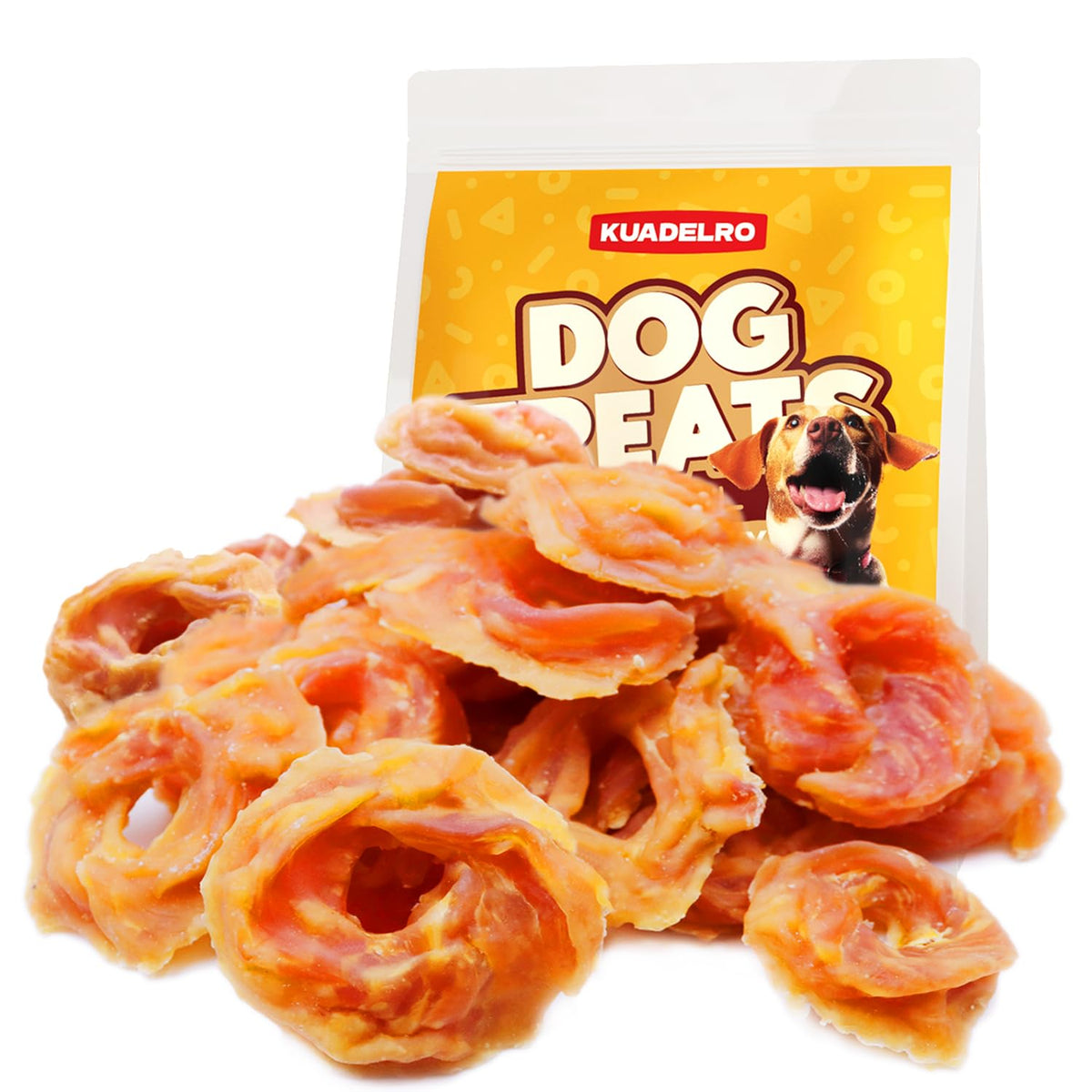KUADELRO: anillos de pollo para entrenamiento de perros favorecen concentración durante las sesiones.