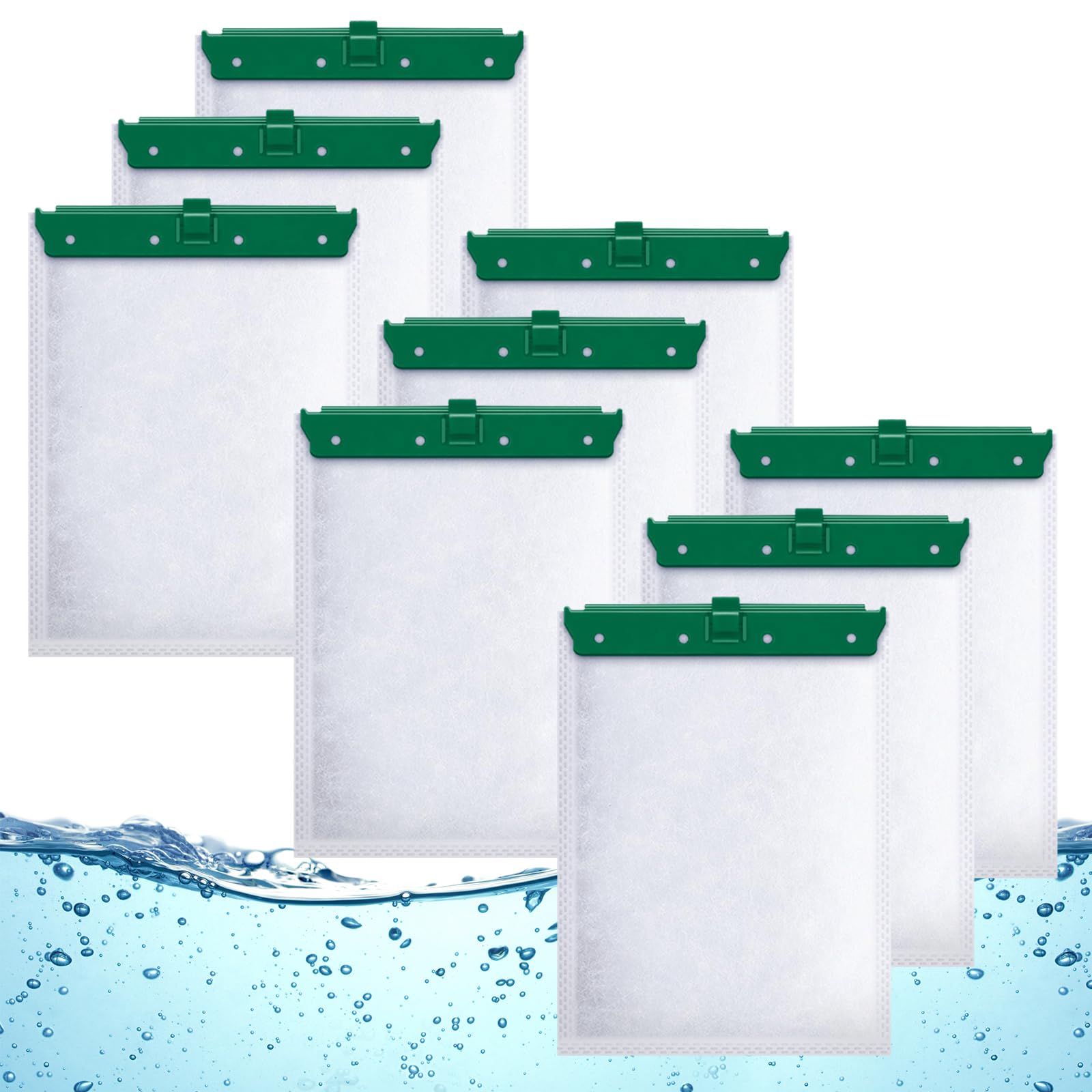 Kucbraly cartuchos filtro Whisper Bio Bag ensamblados, listos para instalación rápida.