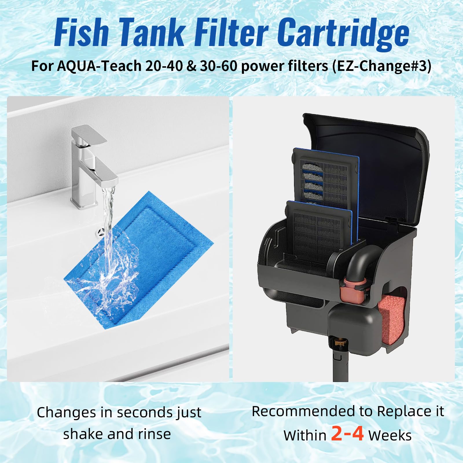Kucbraly rejilla de diseño, contacto total carbón-agua para filtración eficiente