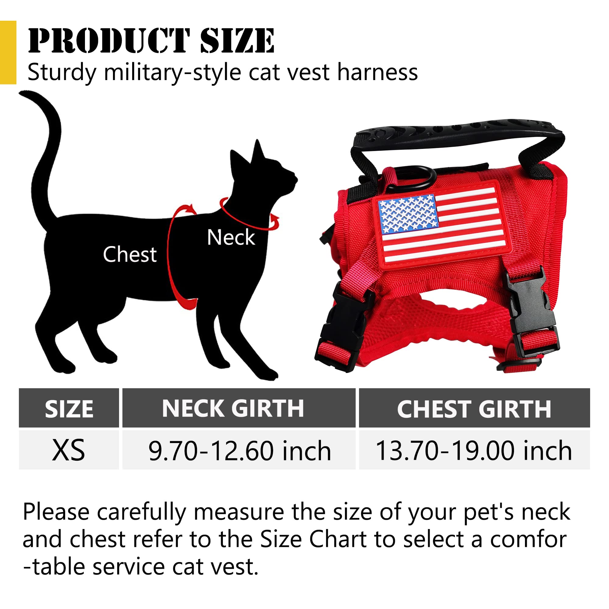 Acolchado en arnés KUCDBUN para gato rojo, ideal para paseos cómodos.