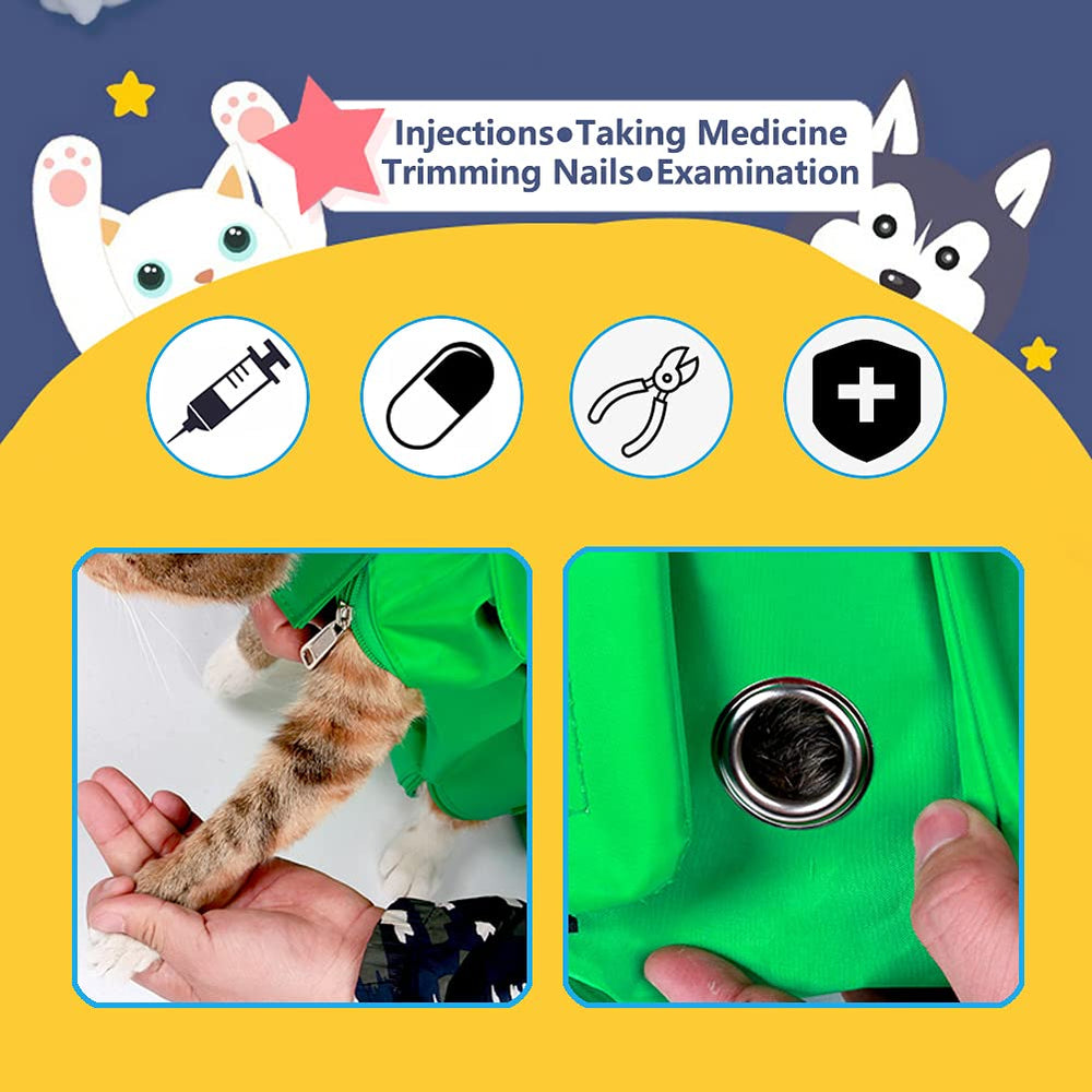 Kukaster Pet material transpirable y duradero para la piel del gato