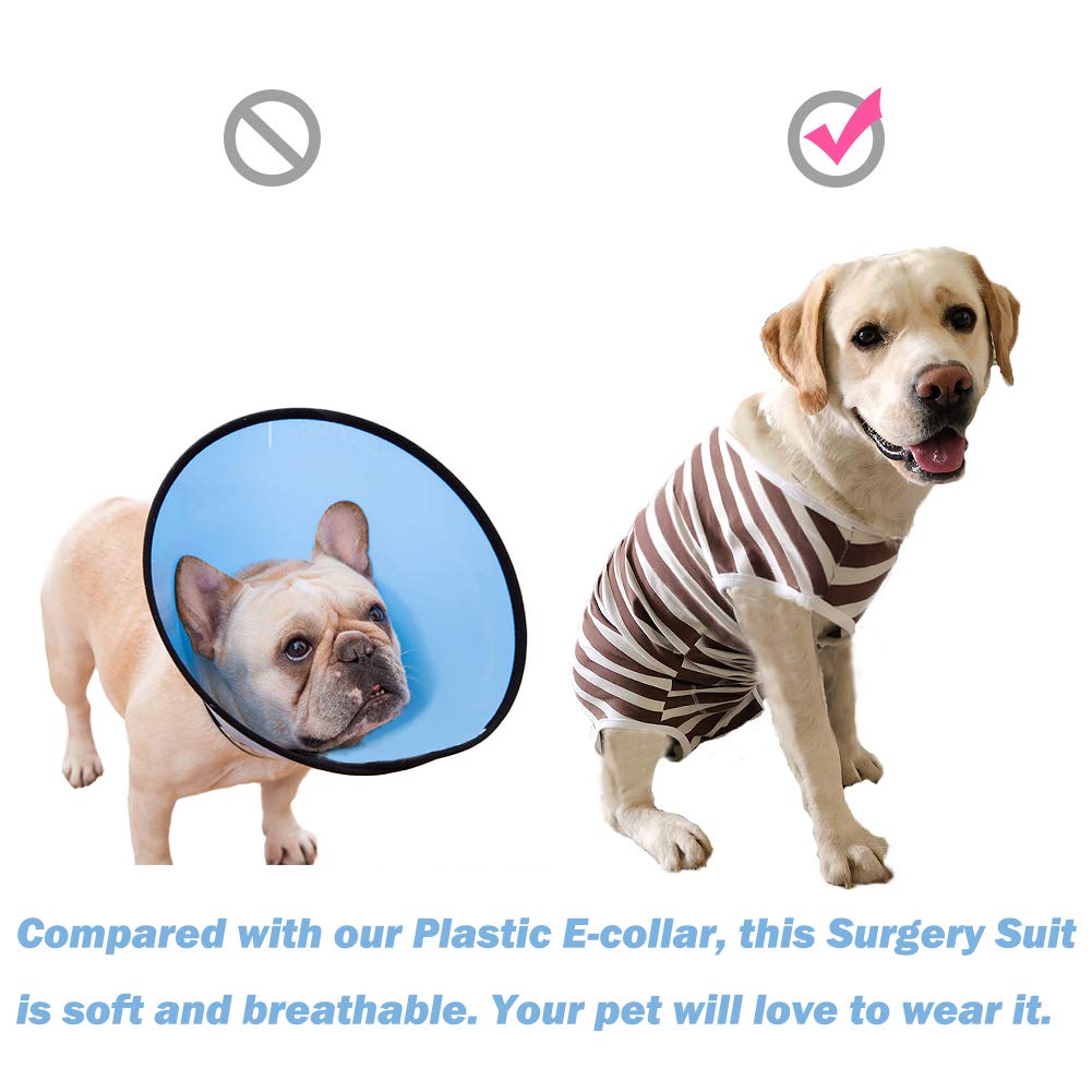 Kukaster Pet Recovery Suit, ajuste comodo para caminar y dormir tranquilo.