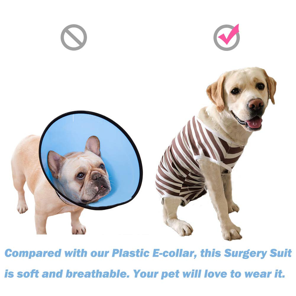 Kukaster Pet Recovery Suit, ajuste comodo para caminar y dormir tranquilo.