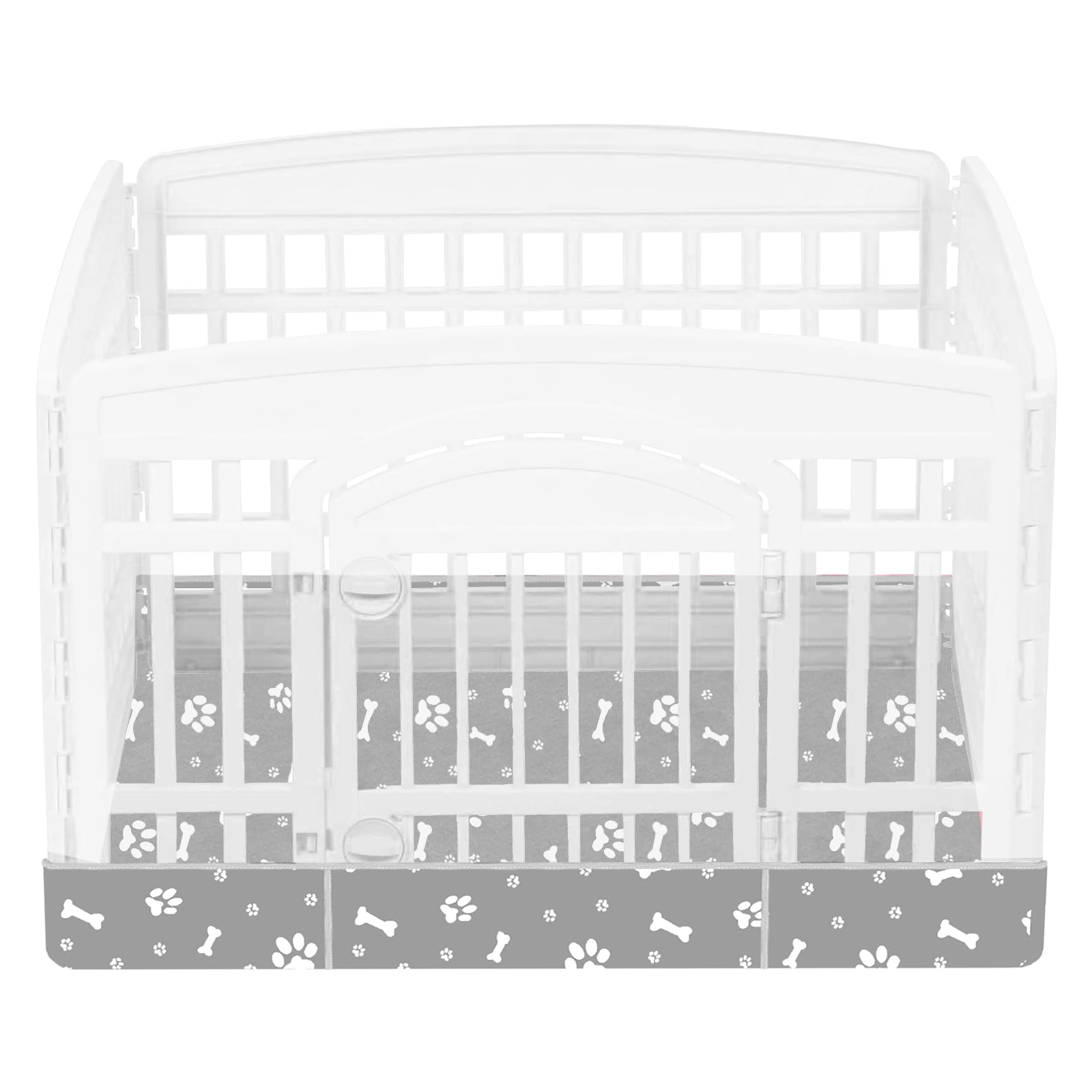 Base Kumouarts para corral de perros de 36 pulgadas, estable y protege el suelo.