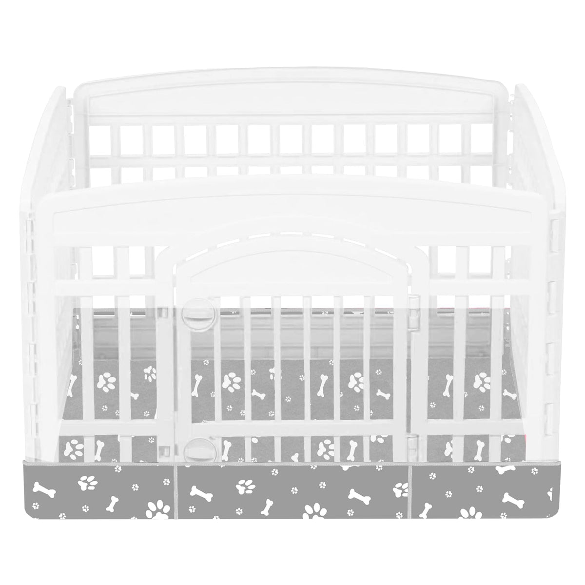 Base Kumouarts para corral de perros de 36 pulgadas, estable y protege el suelo.