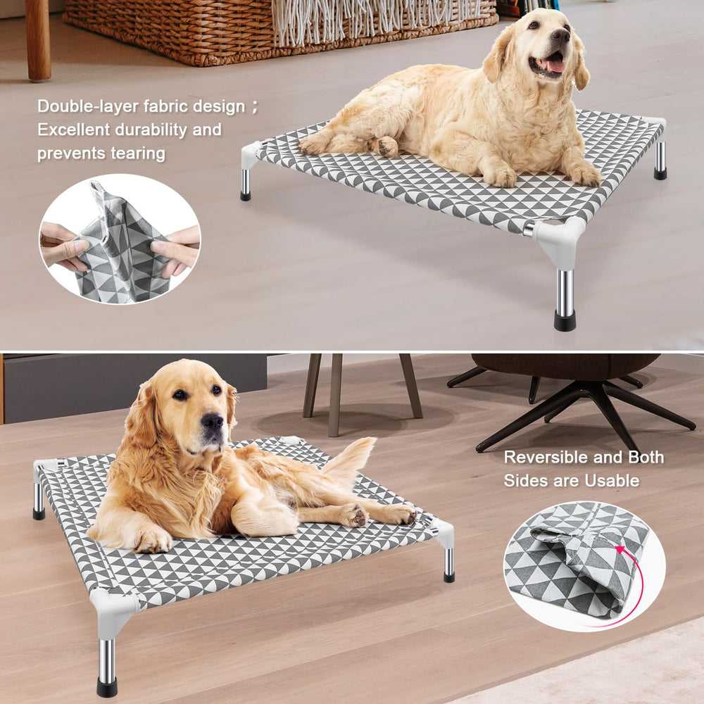 Kuntrust cama perro elevada con doble capa: durabilidad para uso diario.