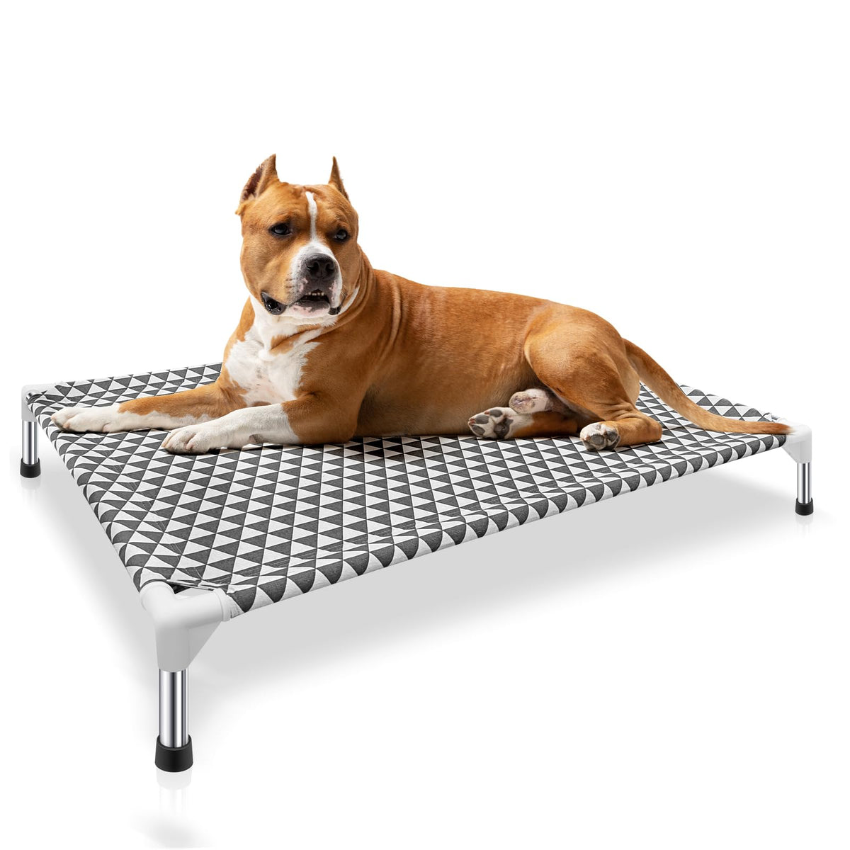 Kuntrust cama para perro exterior de algodón, confort suave