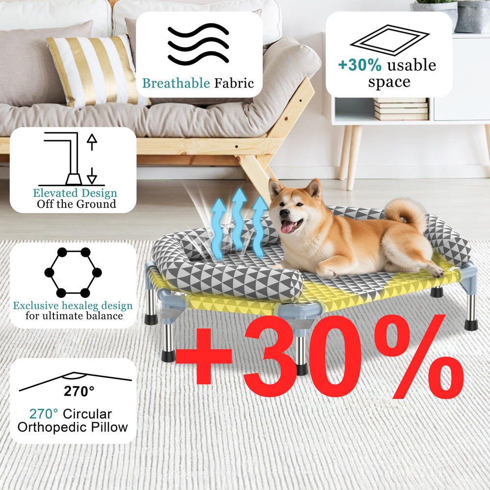 Apoyos removibles de la cama Kuntrust para descanso adaptable.