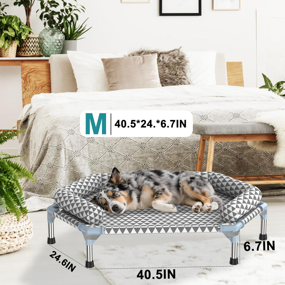 Diseño en U de la cama Kuntrust ofrece soporte para la cabeza.