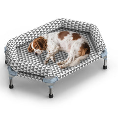 Kuntrust cama ortopédica para perros medianos, superficie elevada para mayor comodidad.