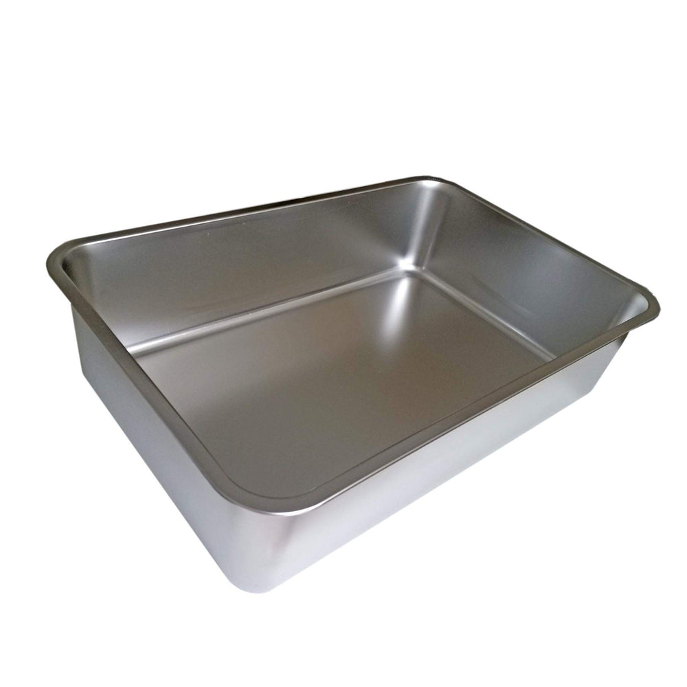 Bandeja KUNWU para gatos de acero SUS304, profundidad de 6 pulgadas para comodidad de mascotas
