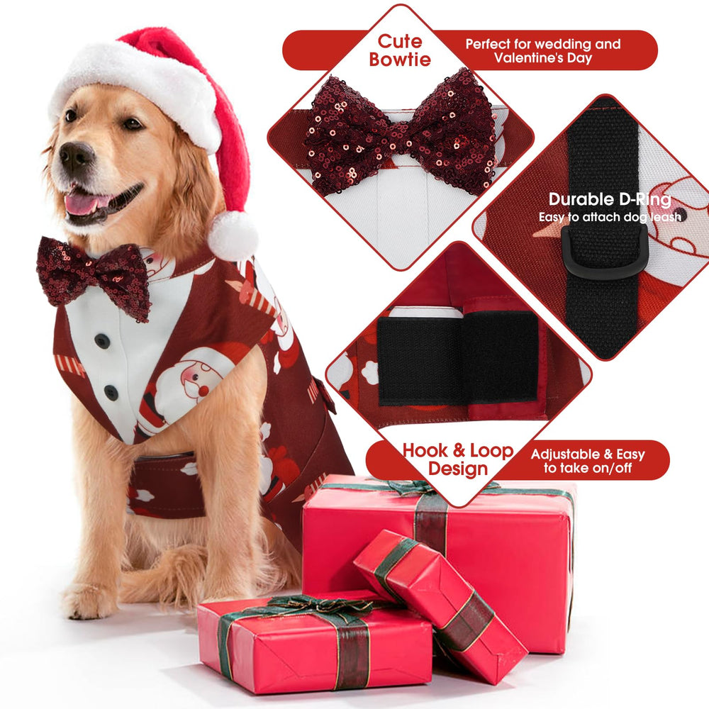 Kuoser-bandana-perro-lazo-detalle: bandana decorativa con lazo, desgaste diario cómodo.