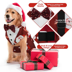 Kuoser-bandana-perro-lazo-detalle: bandana decorativa con lazo, desgaste diario cómodo.