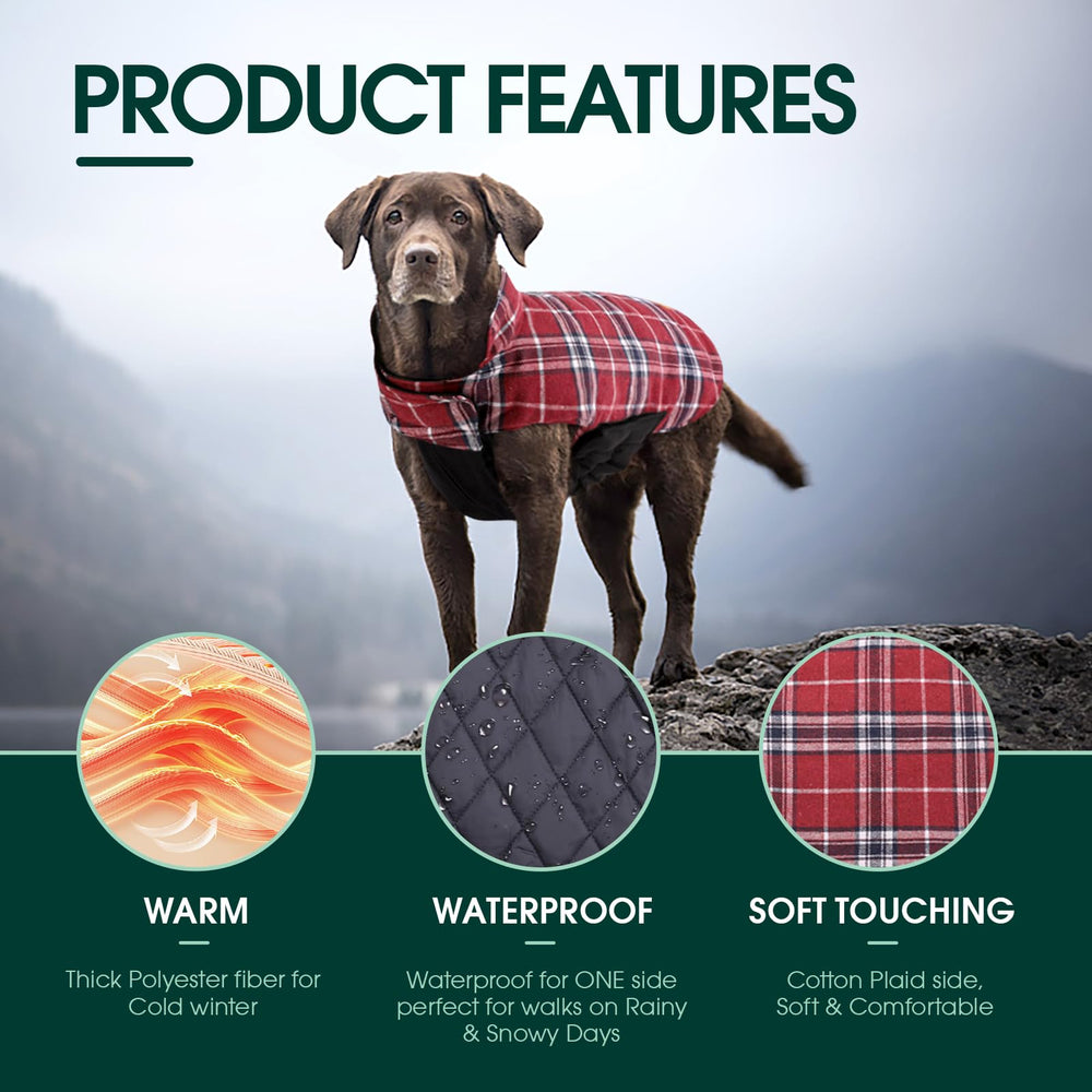 Kuoser capa-perro reversible ajustable versatilidad para climas variables