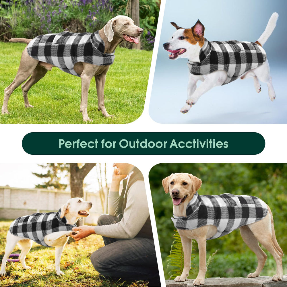 Kuoser cazadora para perro: diseño clásico a cuadros para estilo diario