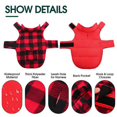 Cazadora Kuoser para perros con dos lados reversibles para distintos looks