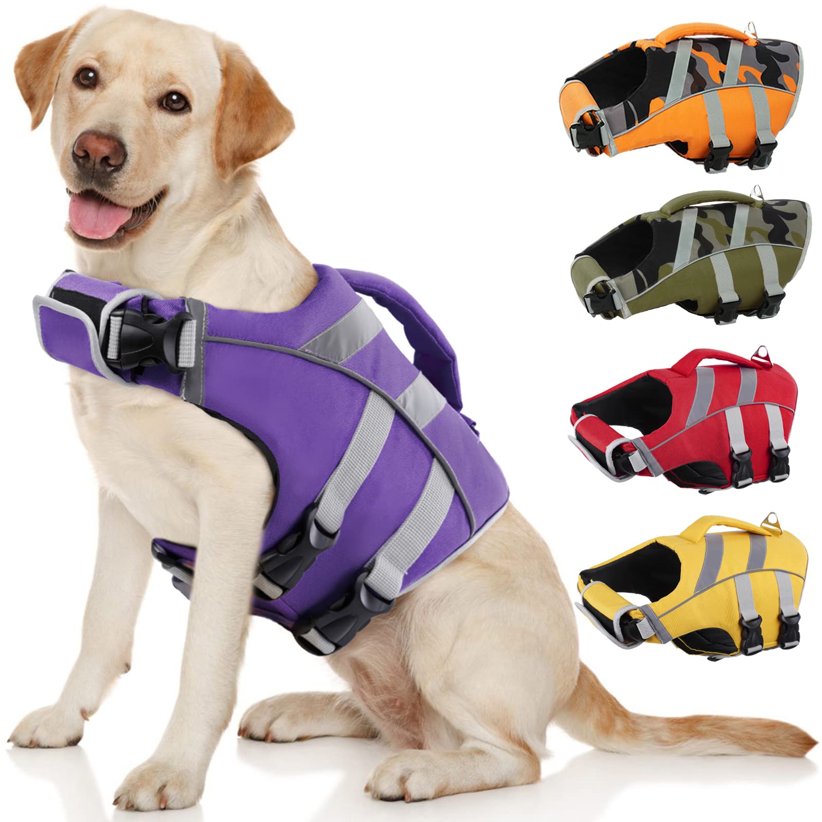 Chaleco Kuoser con rayas reflectantes para perros, mayor visibilidad nocturna