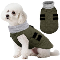 Chaqueta Kuoser para perros pequeños, vista general, calor y protección para paseos fríos.