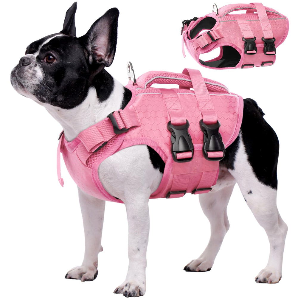 Kuoser chaqueta salvavidas perro, frontal con ajuste para natación segura