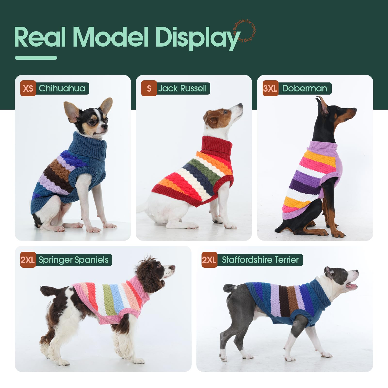 Diseño invernal Kuoser para perros grandes en color azul